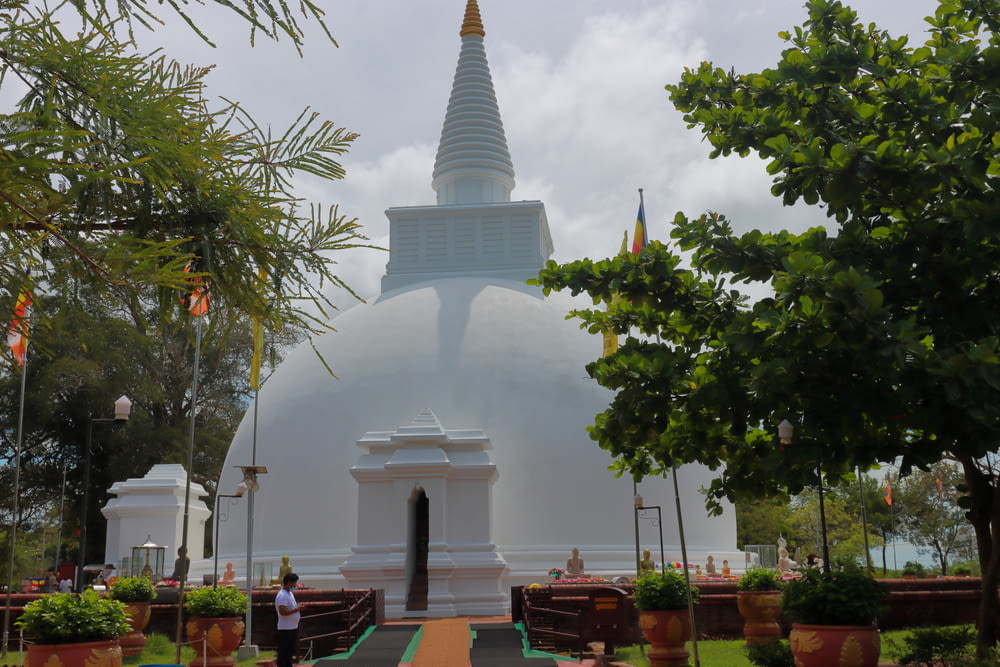a large white building with Anuradhapura
