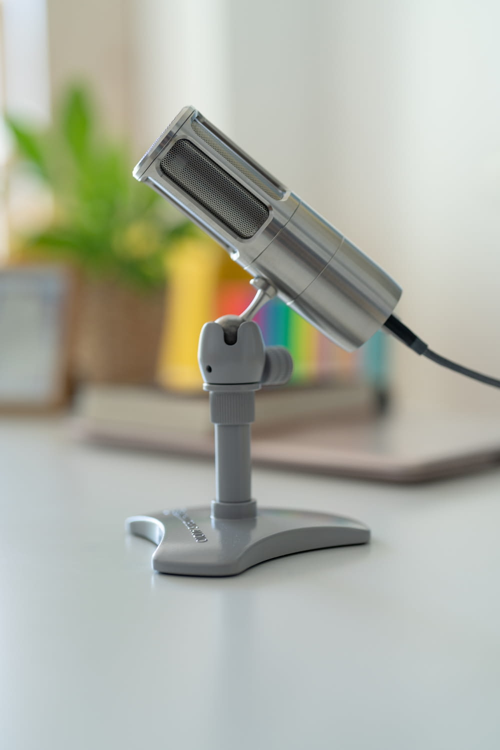 a microscope on a table