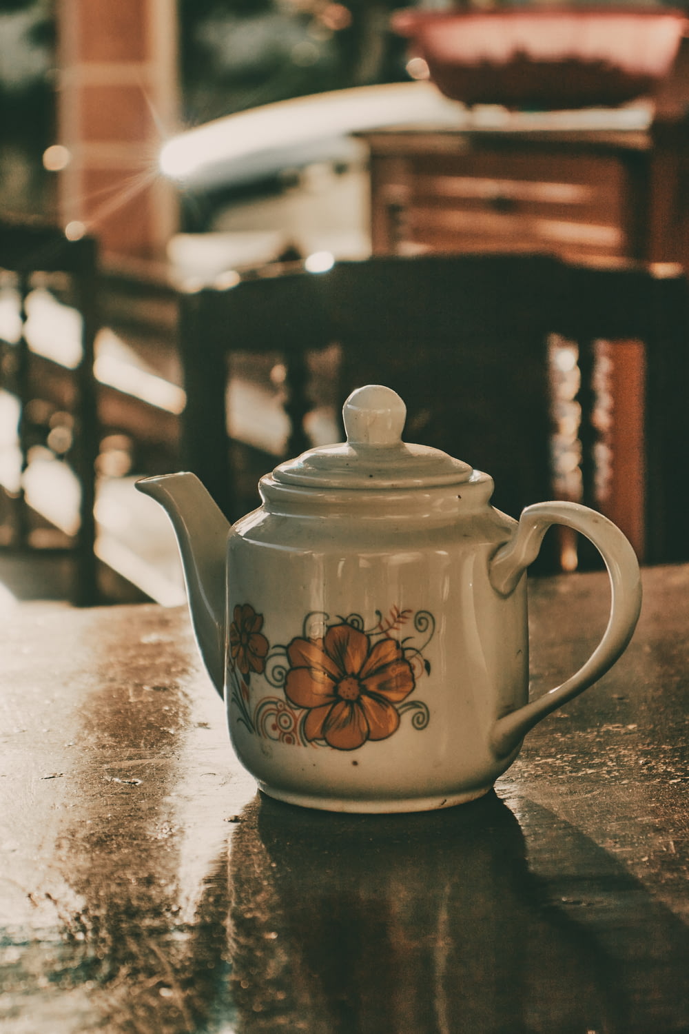 a teapot on a table