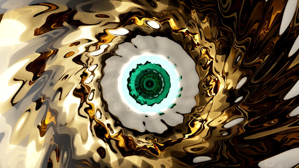 a close up of a spiral