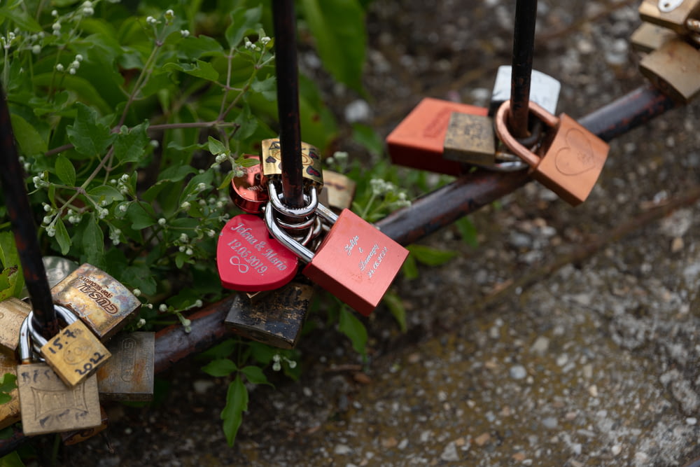 a set of keys on a chain