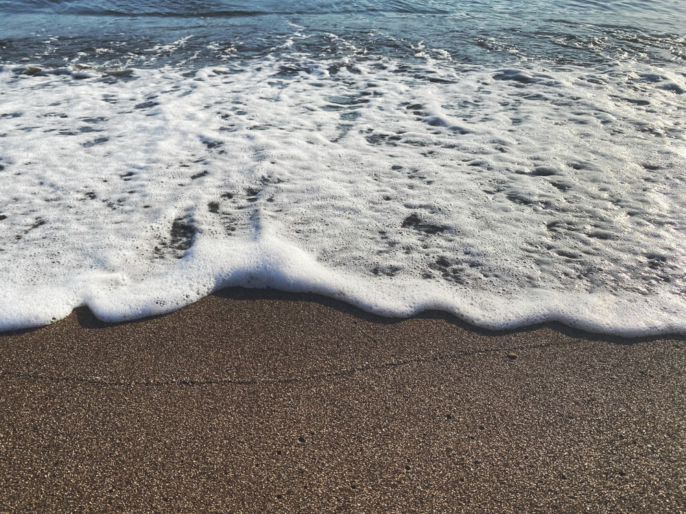 a wave on a beach