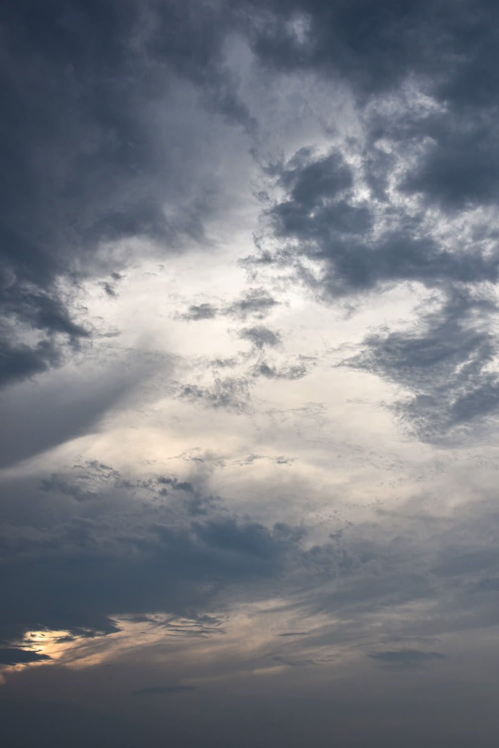 a cloudy sky with light clouds