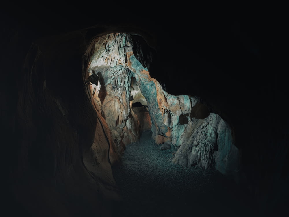 a cave with a large opening