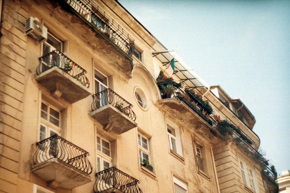 a building with balconies and balconies