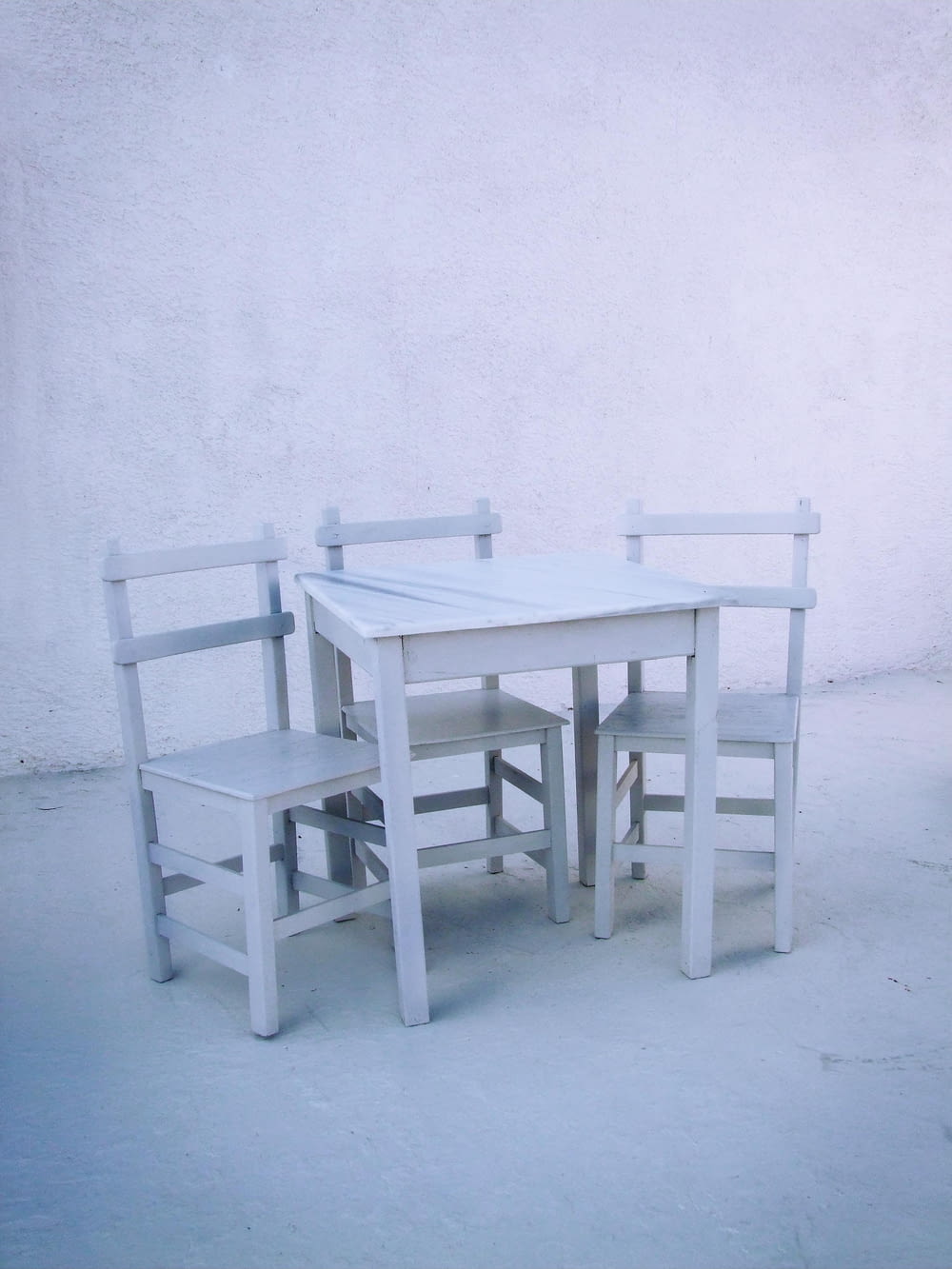 a table and chairs