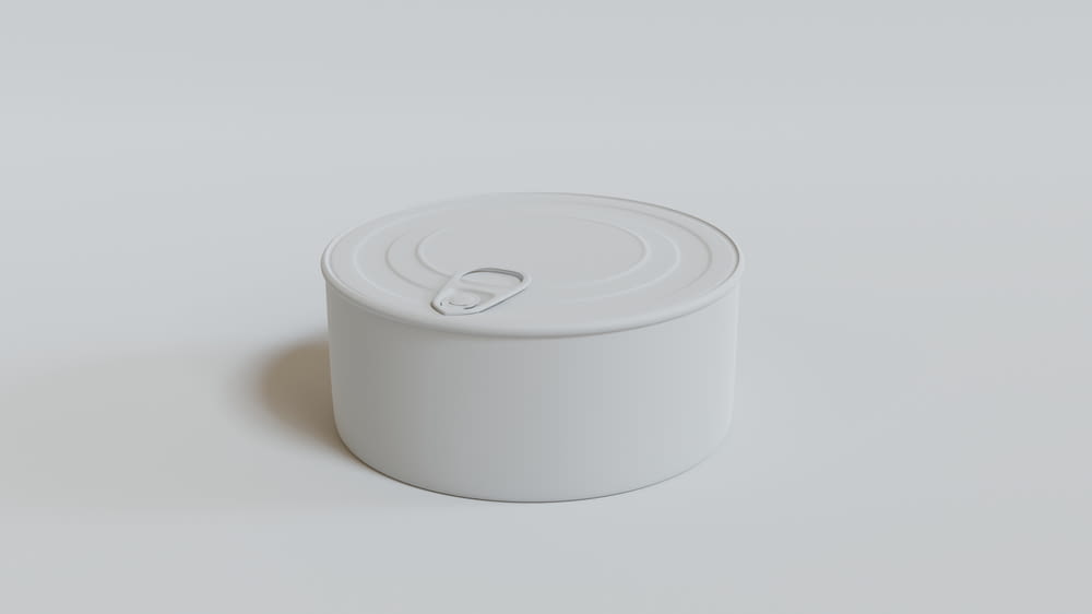 a white circular object
