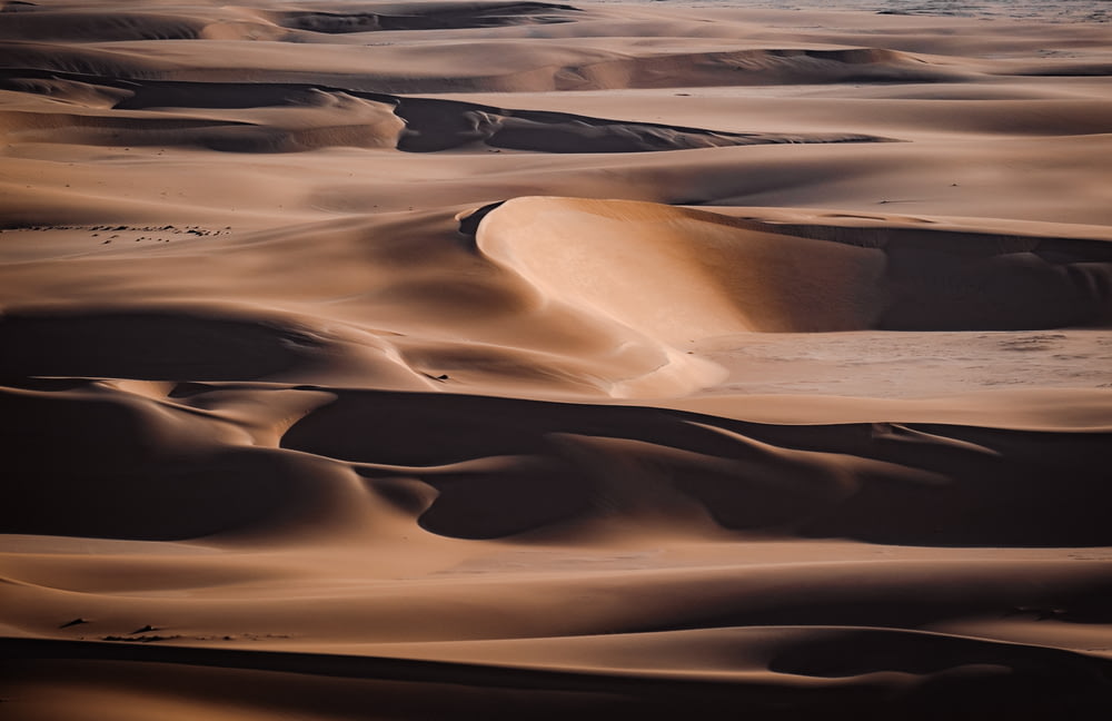 a desert with sand