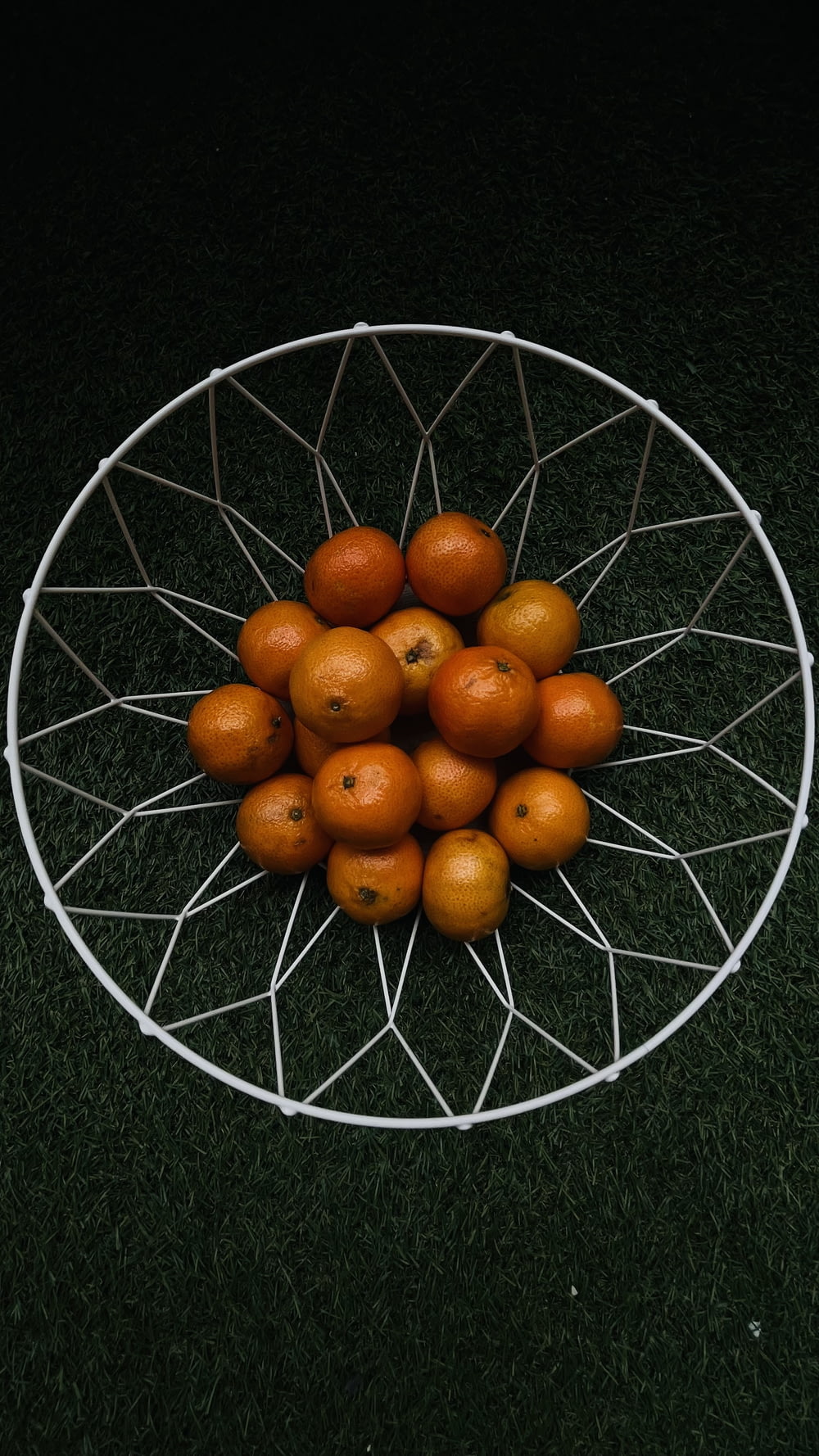 a bowl of oranges