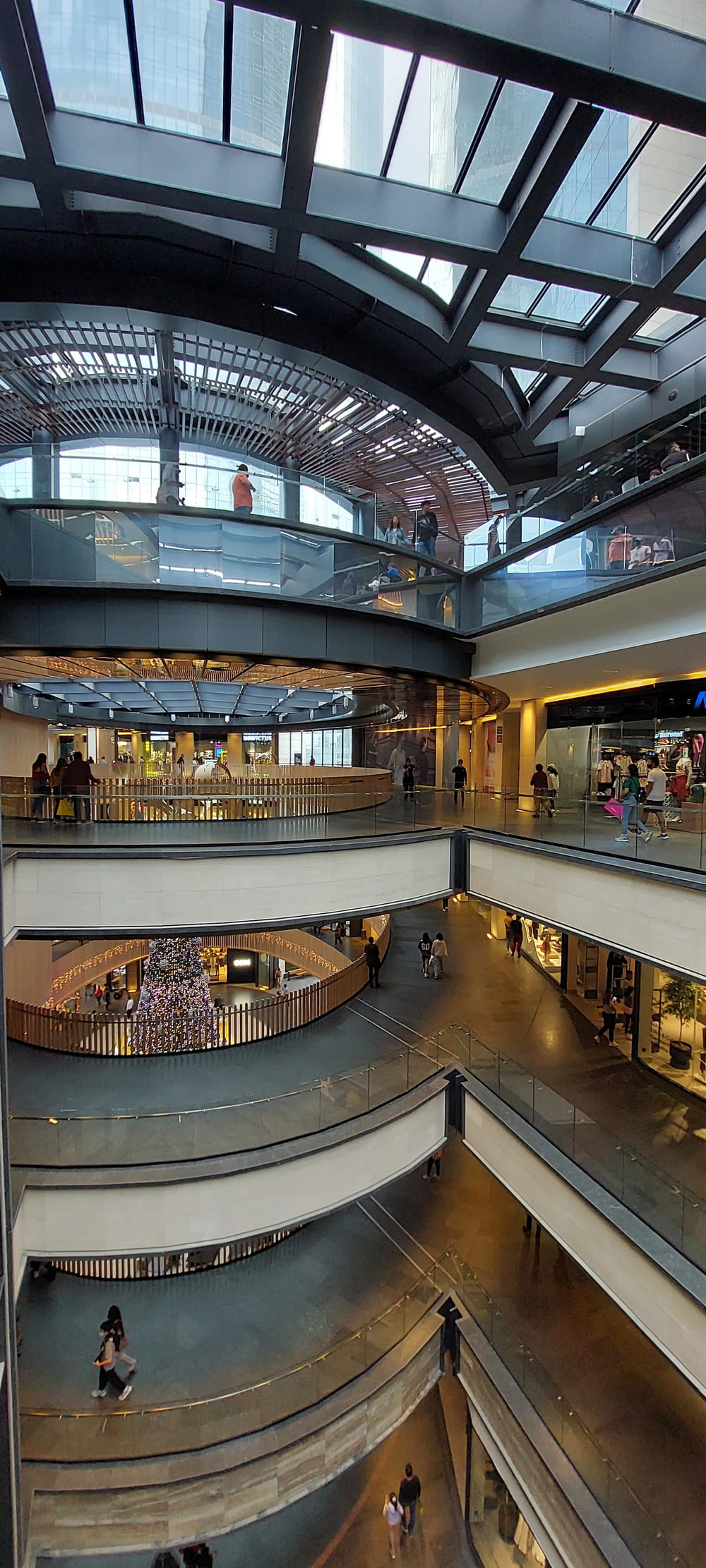 a large indoor mall with people