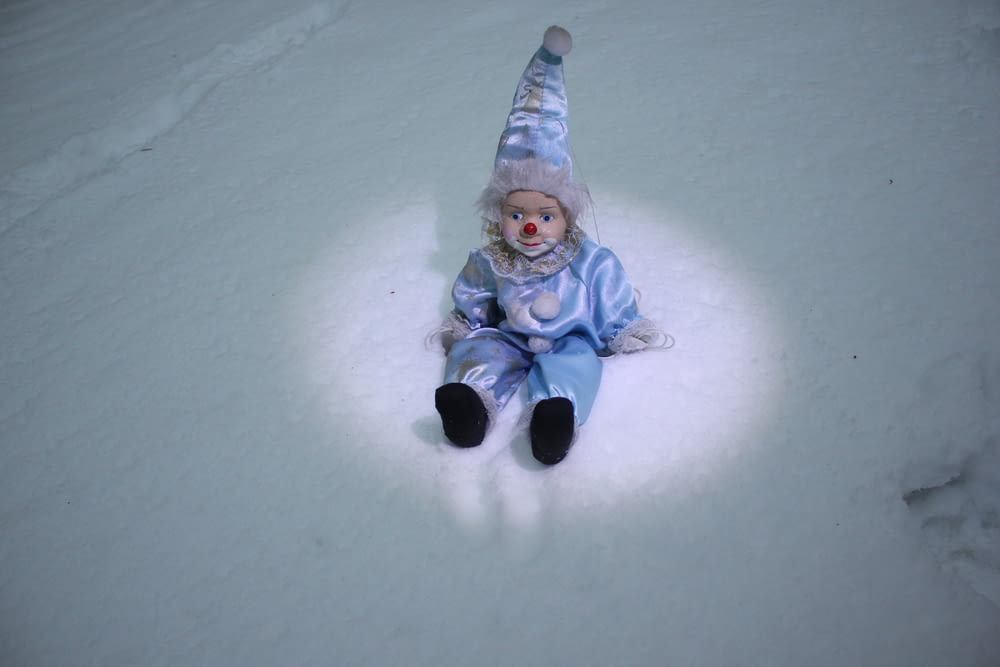 a baby in a snow suit