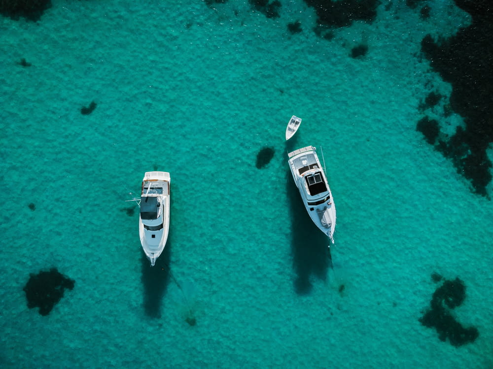 a couple of boats that are in the water