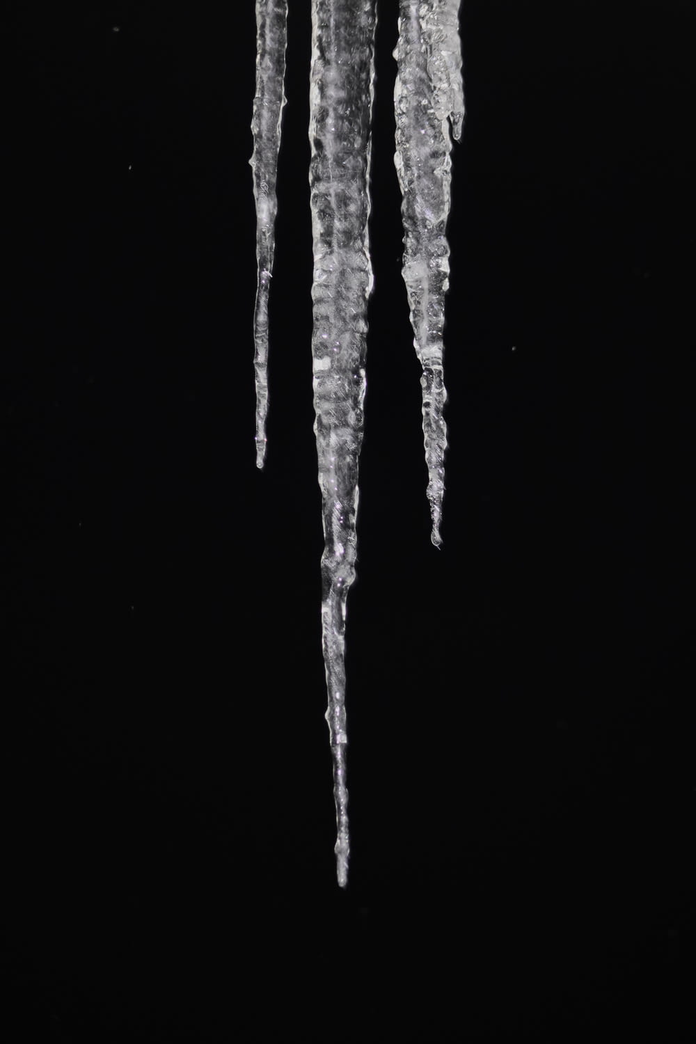 icicles hanging from the side of a building