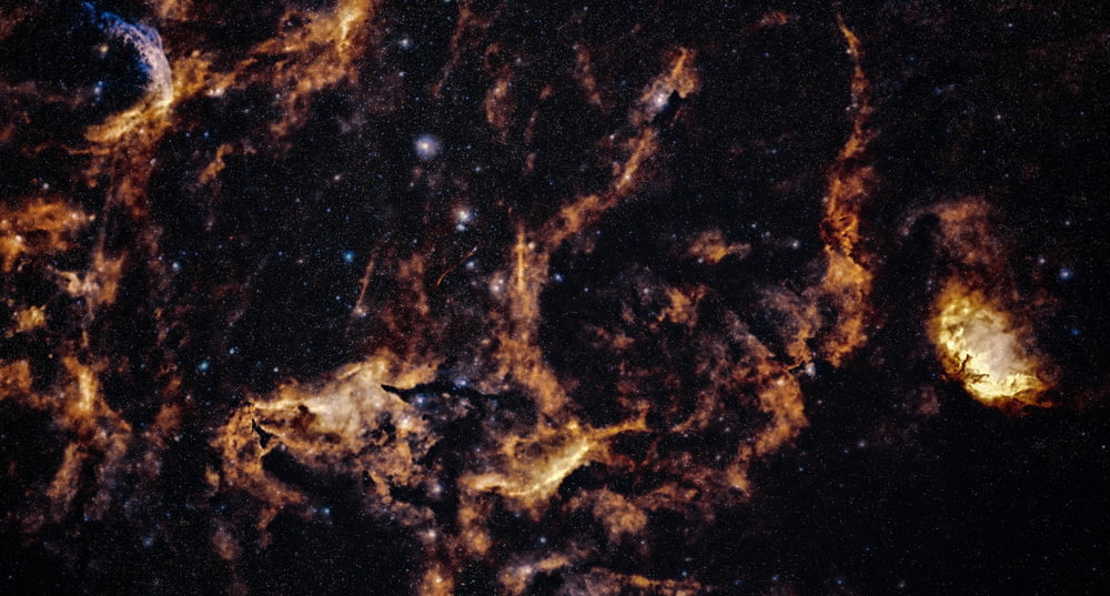 an image of a star cluster taken from space