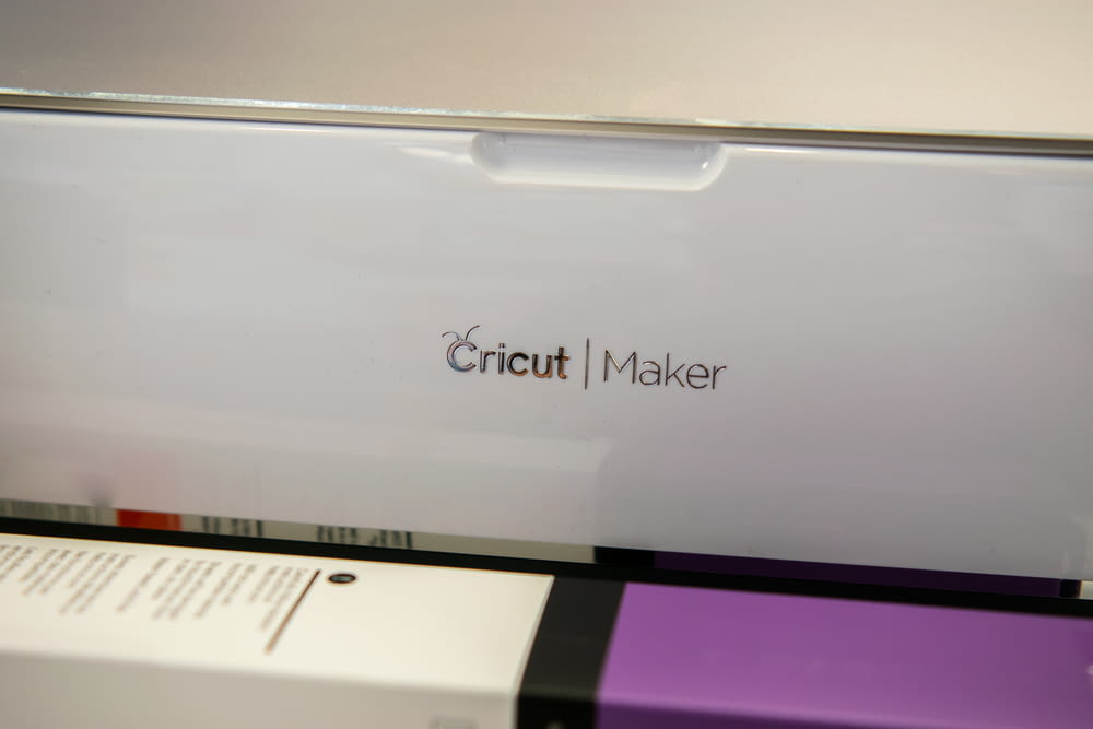 a close up of a computer screen with the word cricut maker on it