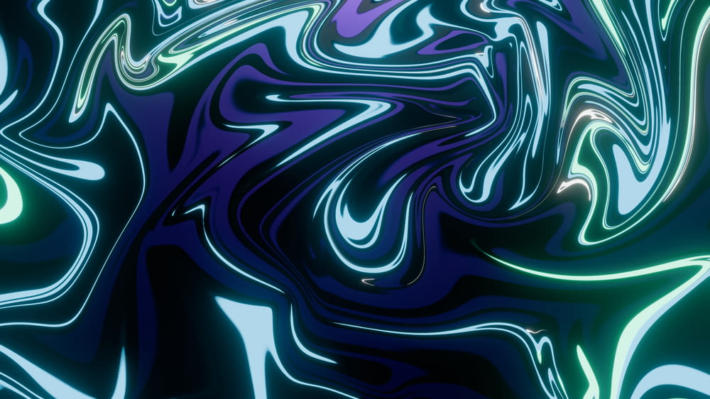 a blue and green abstract background with swirls