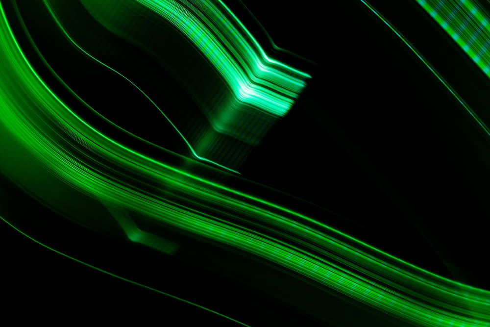 a close up of a green abstract design