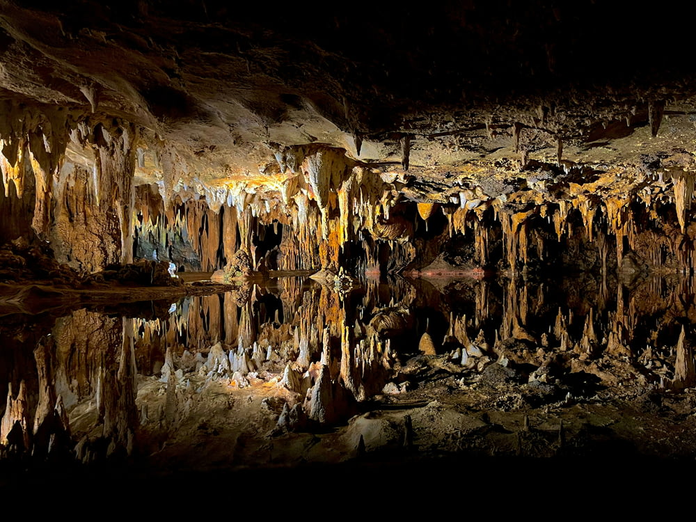 a cave filled with lots of cave like formations