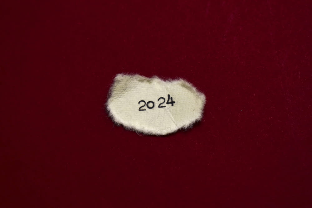 a piece of cloth with the number twenty twenty twenty twenty twenty twenty twenty twenty twenty