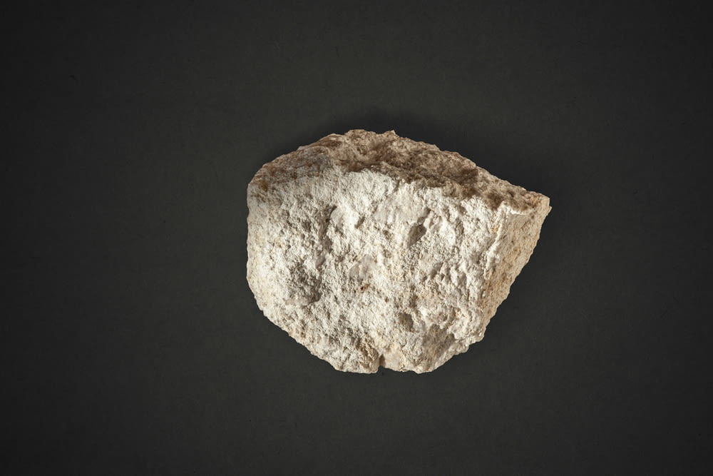 a rock is shown on a black background
