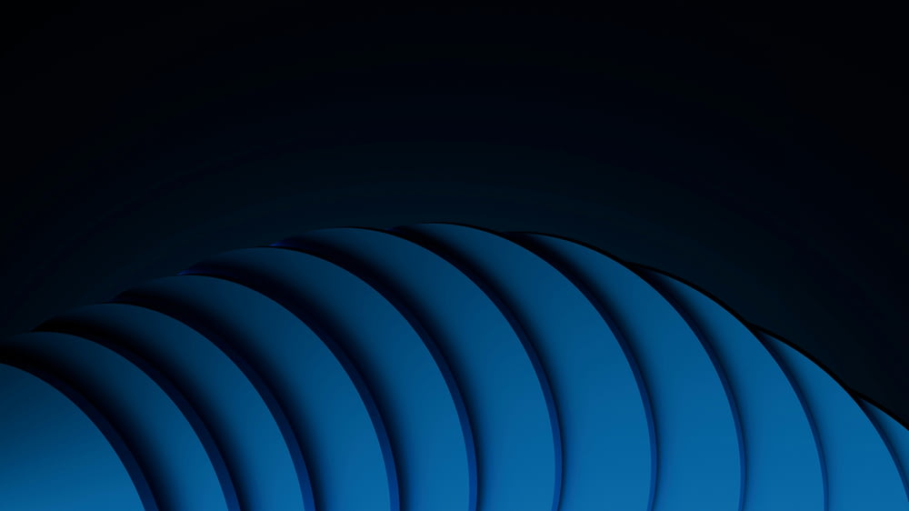 an abstract blue background with curved lines