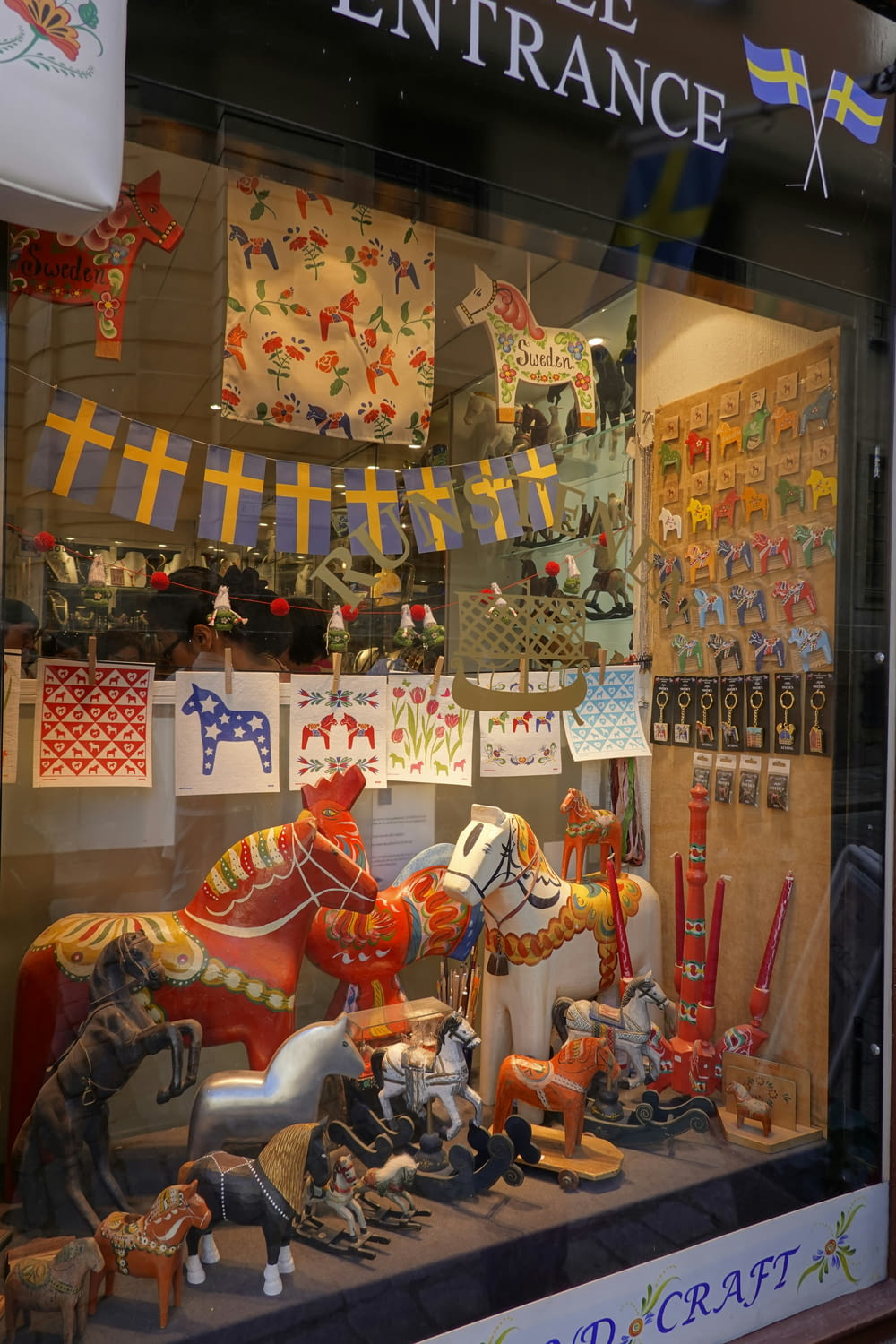 a window display of a toy store