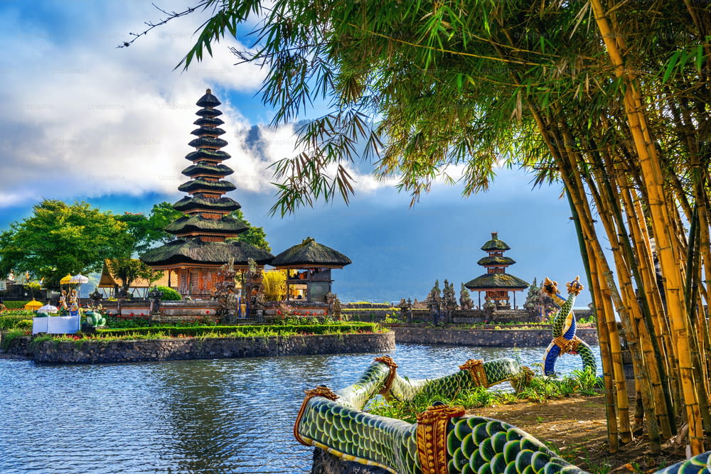 templo de pura ulun danu bratan em Bali, indonésia.