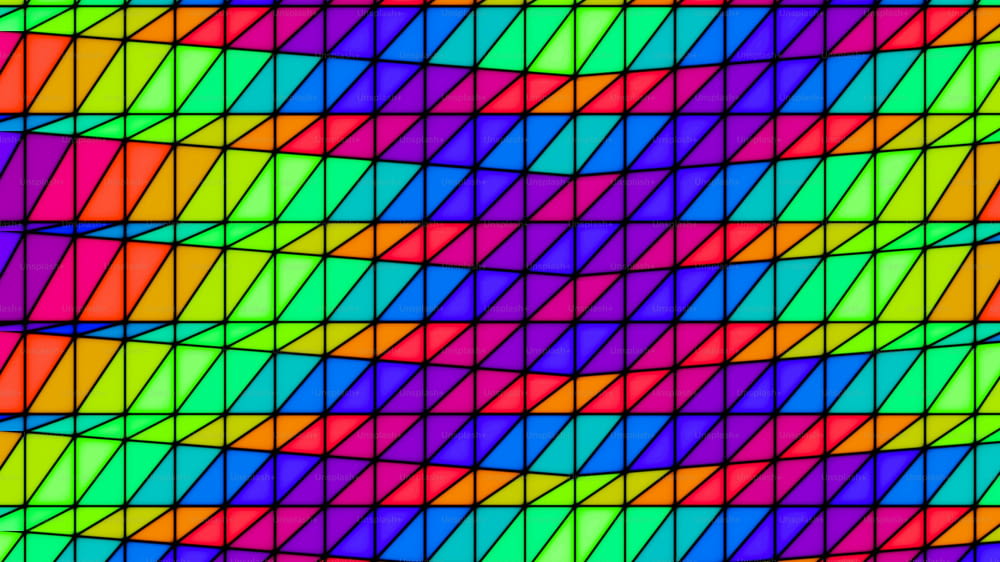 대각선 패턴이 있는 여러 가지 빛깔의 배경