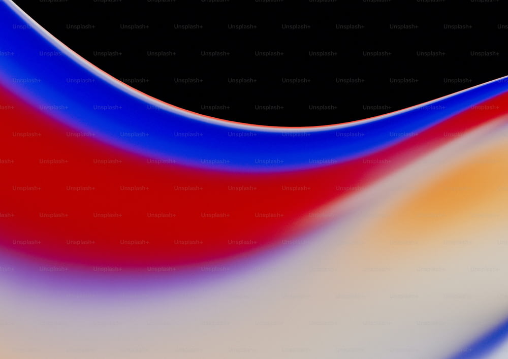 um close up de uma onda vermelha, branca e azul
