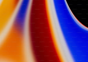 a close up of a multicolored object with a black background