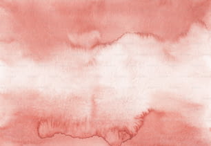 uma pintura em aquarela de nuvens rosa e branca;