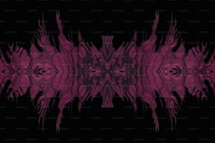 a black background with a pink and black design