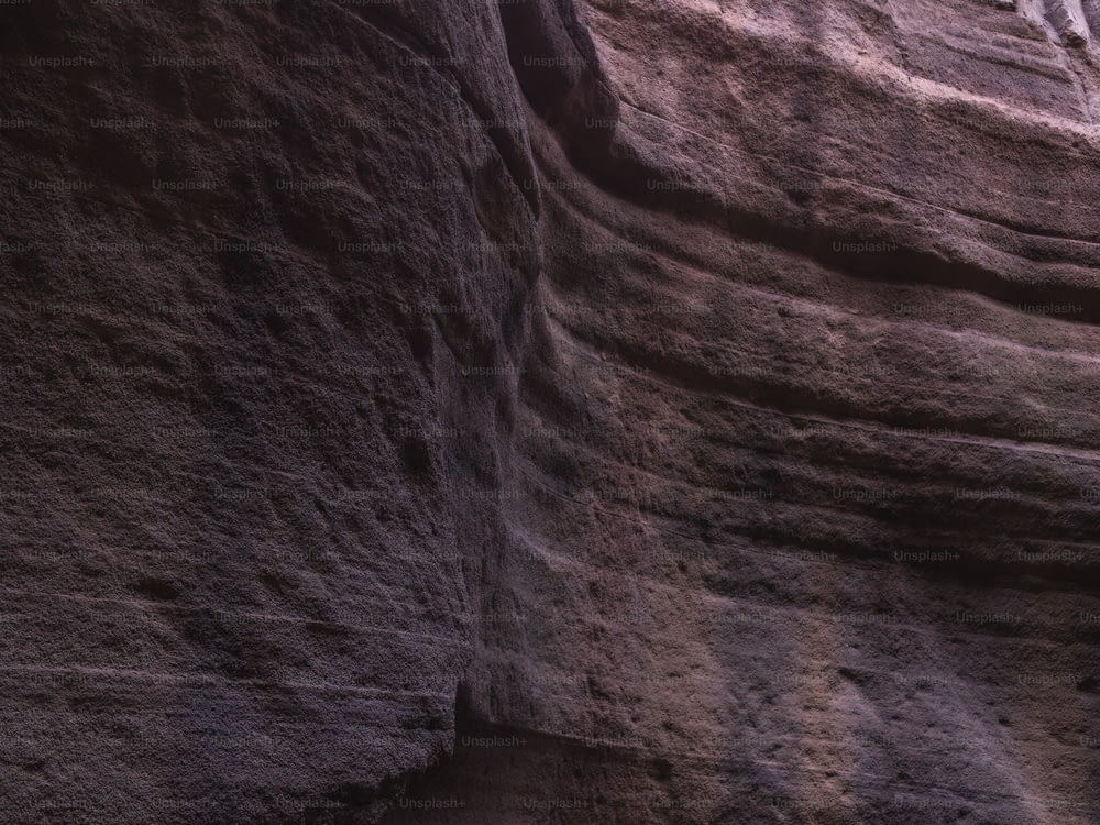Un primo piano di un canyon