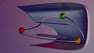 Una imagen generada por computadora de un objeto metálico