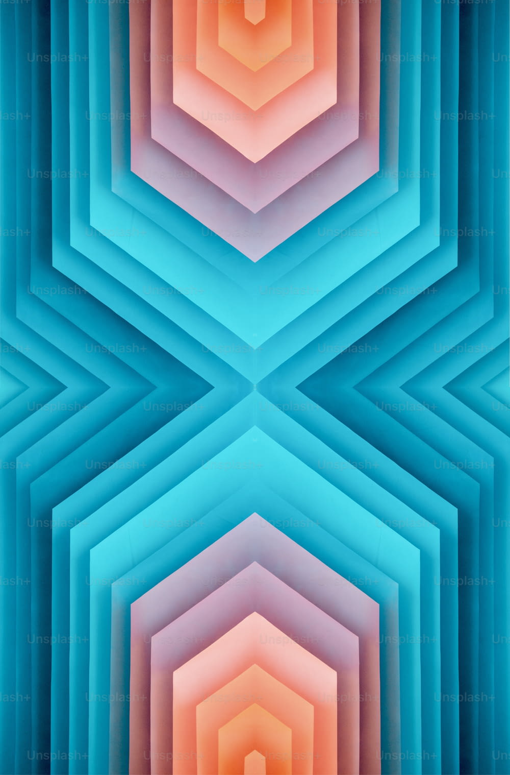 Una imagen abstracta de una estructura hexagonal