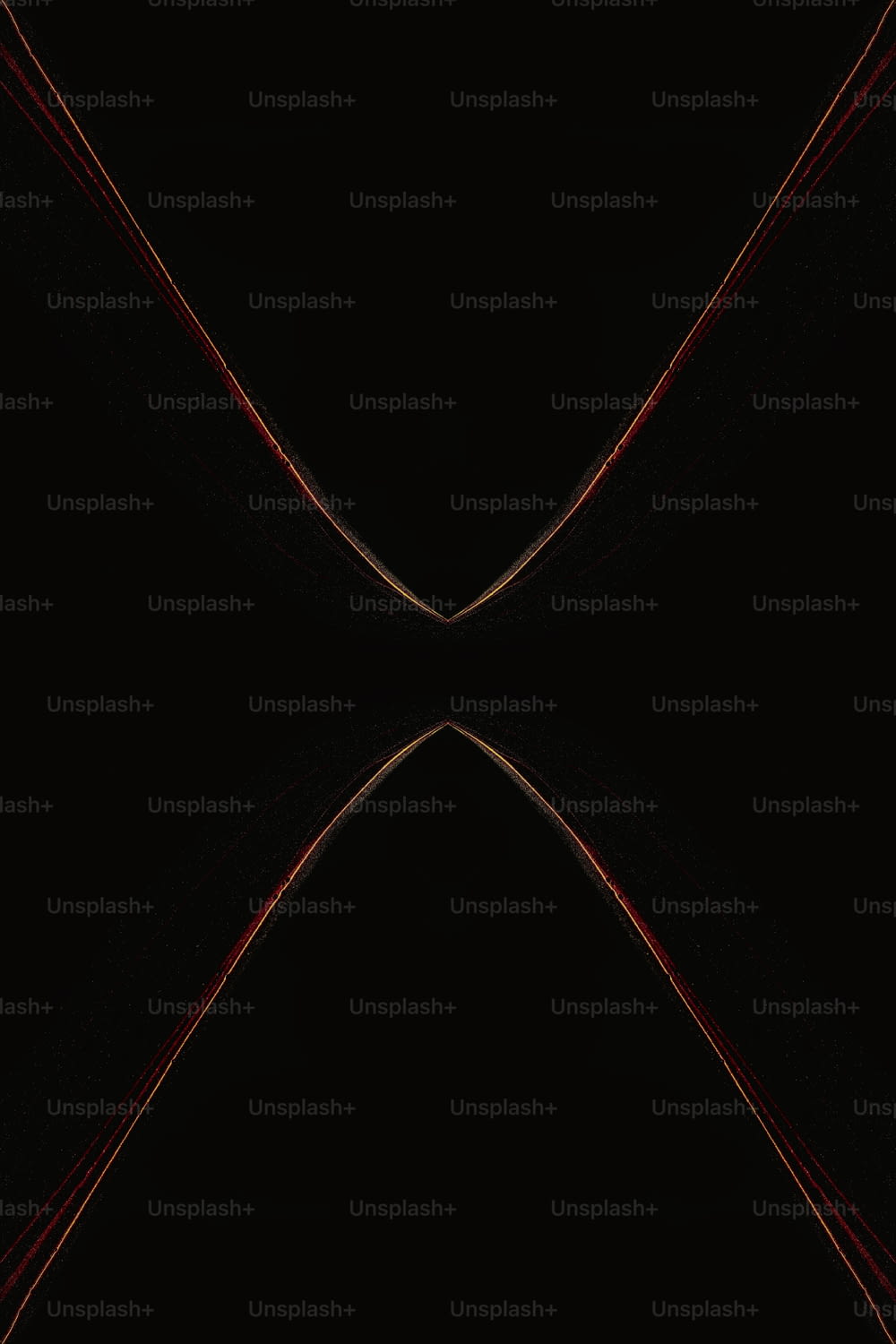 ein schwarzer Hintergrund mit roten Linien in der Mitte