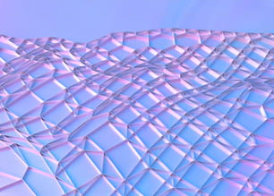 a computer generated image of a blue and pink background