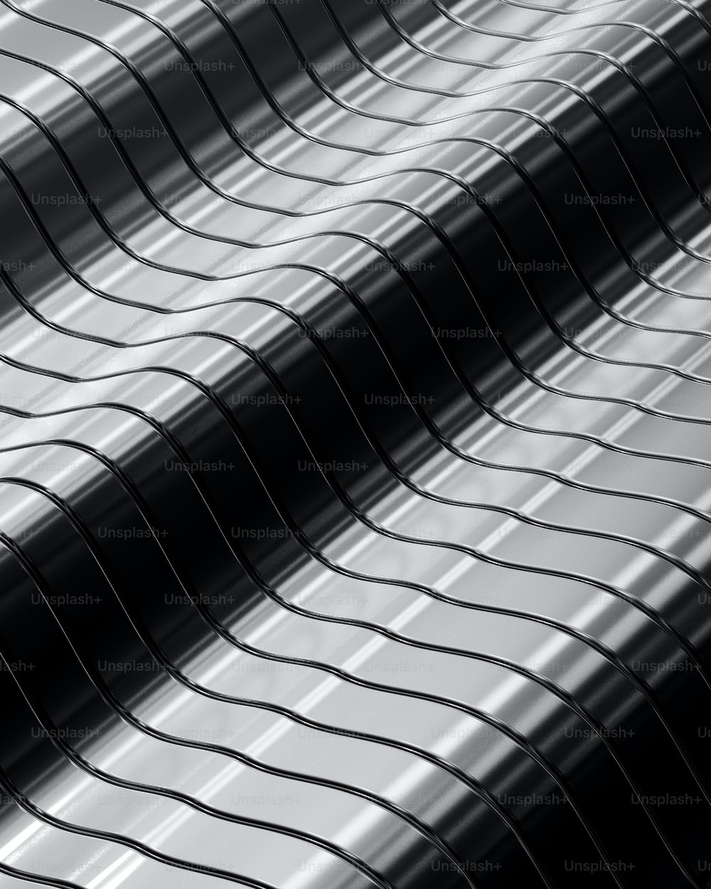 uma foto em preto e branco de uma superfície de metal