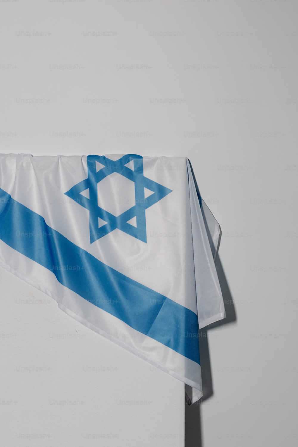 a flag with a star of david on it