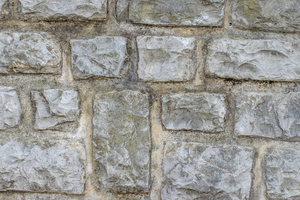 石のブロックで作られた壁のクローズアップ