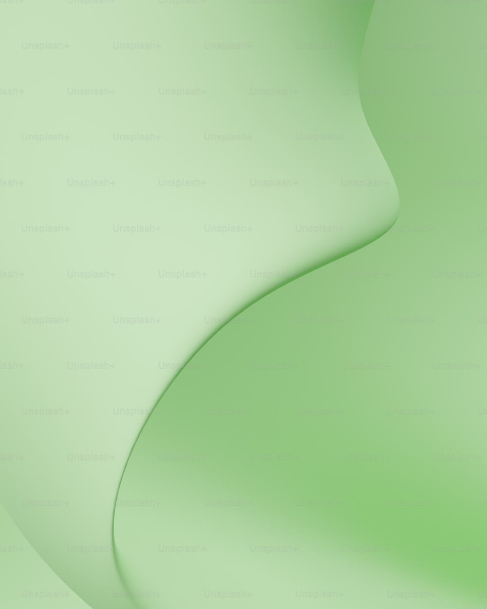 a green background with a curved curve