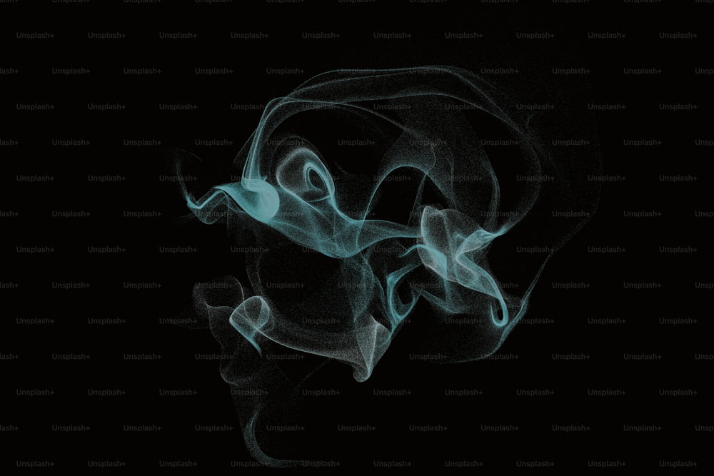 ein schwarzer Hintergrund mit Rauch in der Luft