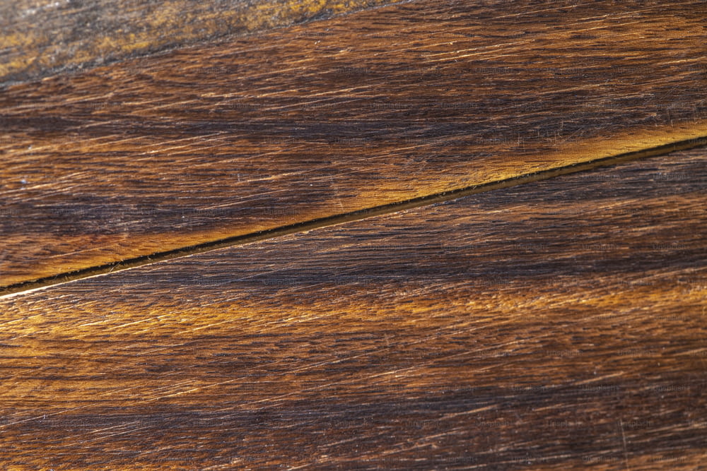 a piece of wood that has been stained brown