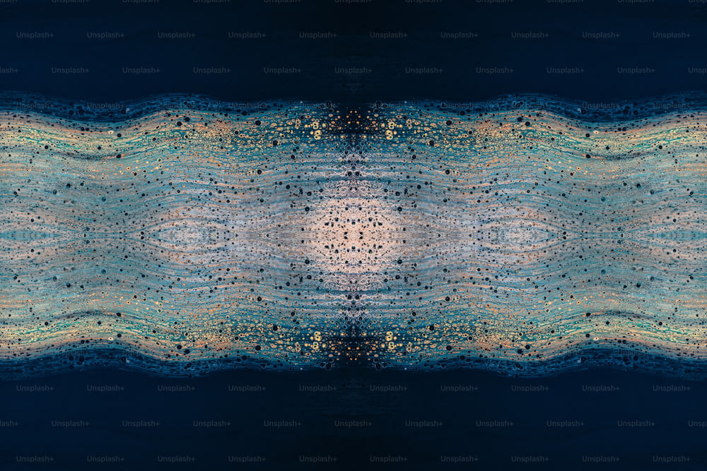 an abstract image of a blue and yellow pattern