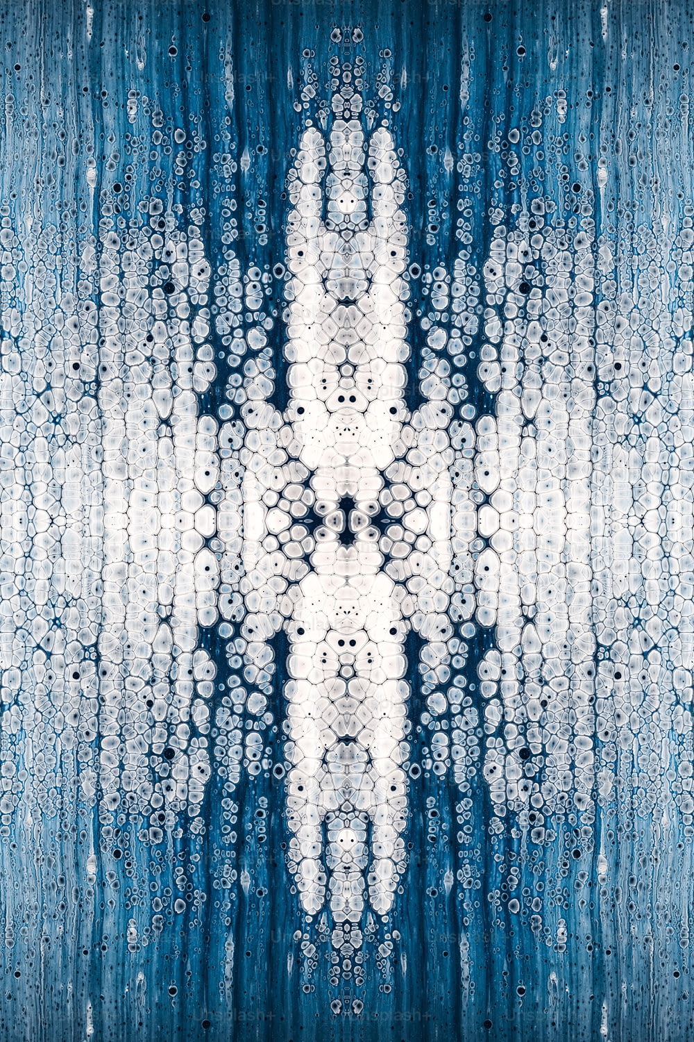 a blue and white background with a pattern on it