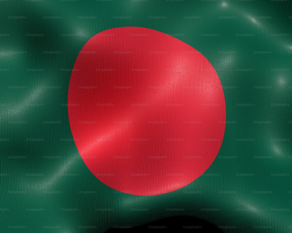 un fondo verde y rojo con un círculo rojo
