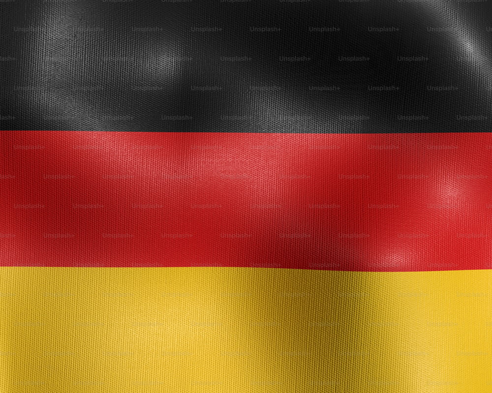 ドイツの旗が風になびいている