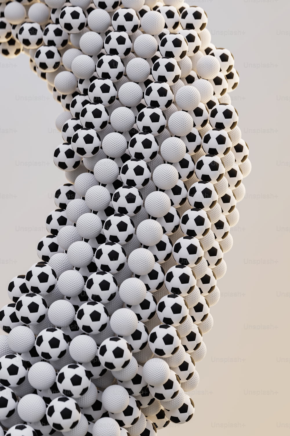 a bunch of balls that are in the shape of a number