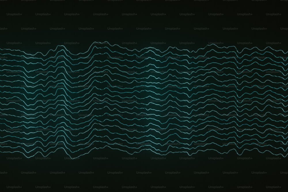 a black background with a wave pattern on it