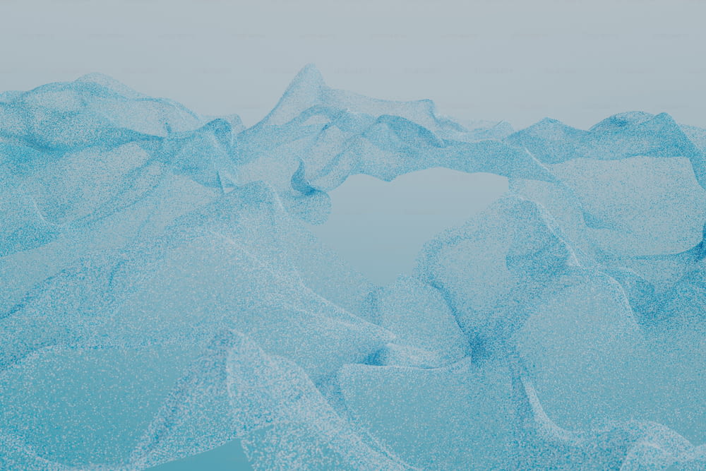 Une photo abstraite d’une montagne couverte de neige